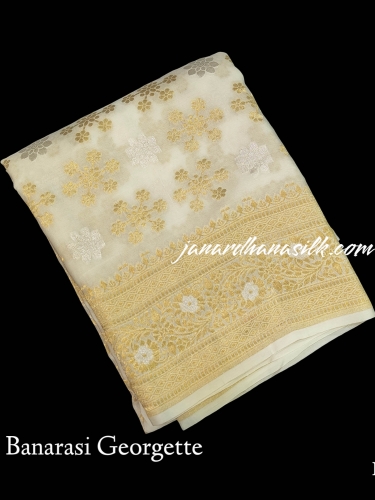 Pure Banarasi Georgette Silk Saree